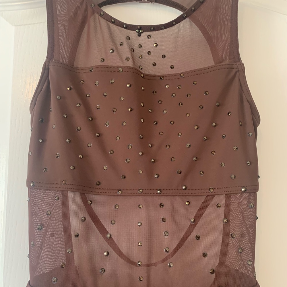 Adult medium Brown semi custom dance costume